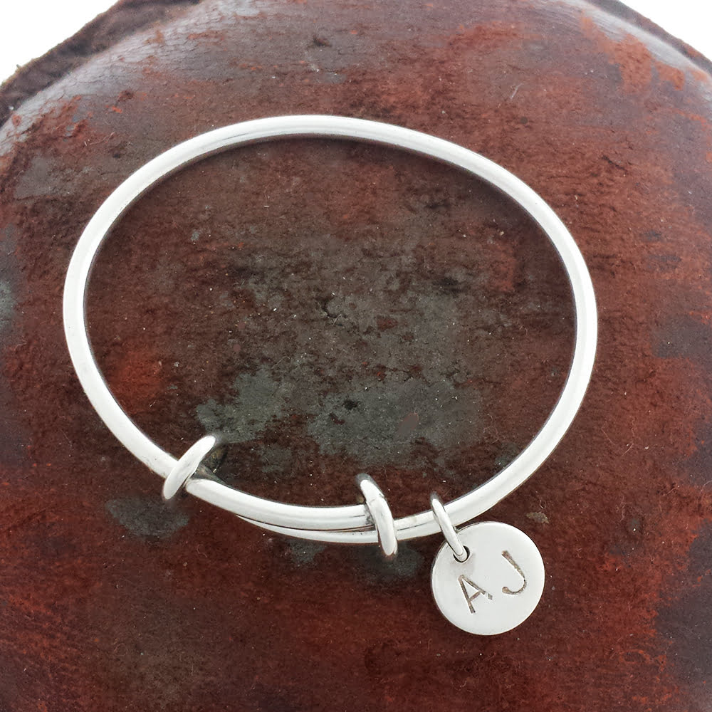 Personalised Childs Bangle, Baby Bangle, Handmade in Sterling Silver
